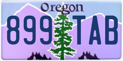 OR license plate 899TAB