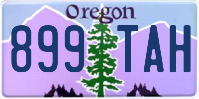 OR license plate 899TAH