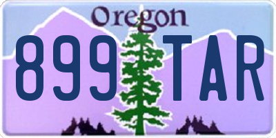 OR license plate 899TAR
