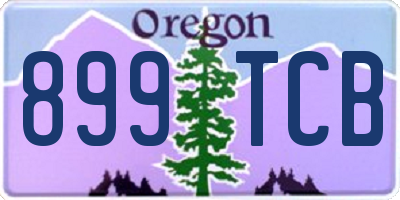 OR license plate 899TCB