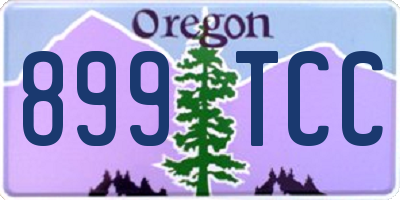 OR license plate 899TCC