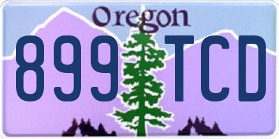 OR license plate 899TCD