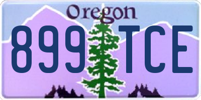 OR license plate 899TCE
