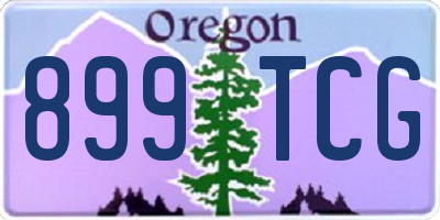 OR license plate 899TCG