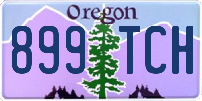OR license plate 899TCH