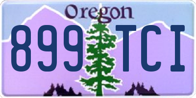OR license plate 899TCI