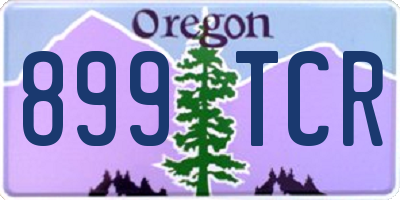 OR license plate 899TCR