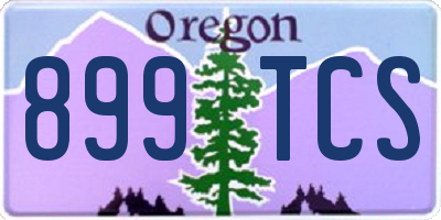 OR license plate 899TCS