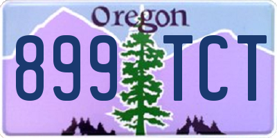 OR license plate 899TCT