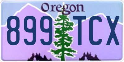 OR license plate 899TCX