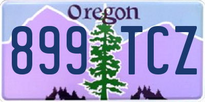 OR license plate 899TCZ