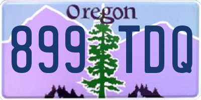 OR license plate 899TDQ