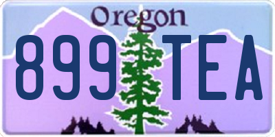 OR license plate 899TEA