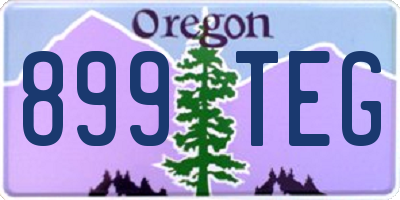 OR license plate 899TEG