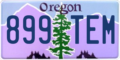 OR license plate 899TEM