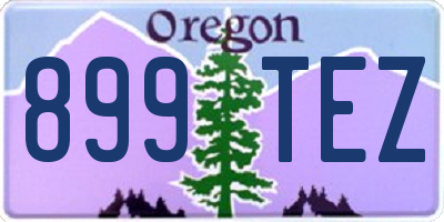OR license plate 899TEZ