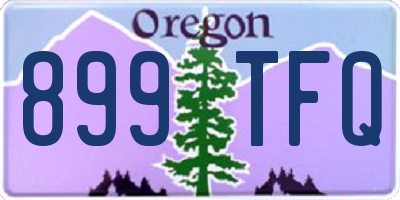 OR license plate 899TFQ