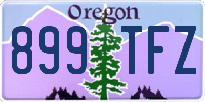 OR license plate 899TFZ