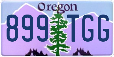 OR license plate 899TGG