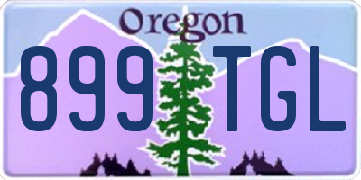 OR license plate 899TGL