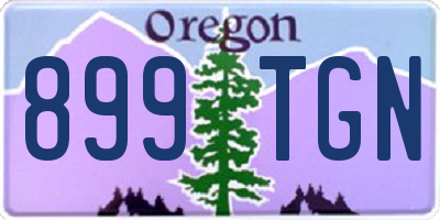 OR license plate 899TGN