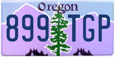 OR license plate 899TGP