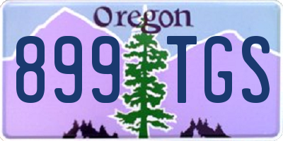 OR license plate 899TGS