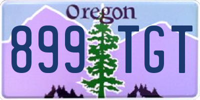 OR license plate 899TGT
