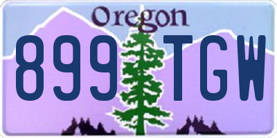OR license plate 899TGW