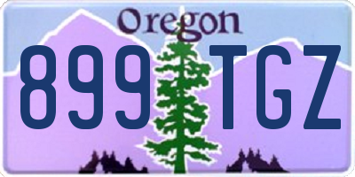 OR license plate 899TGZ
