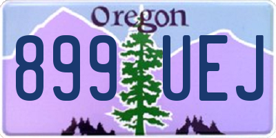 OR license plate 899UEJ