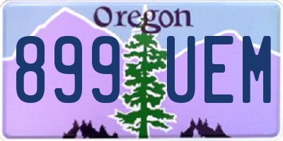 OR license plate 899UEM