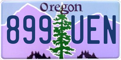 OR license plate 899UEN