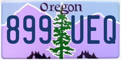 OR license plate 899UEQ