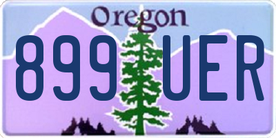 OR license plate 899UER