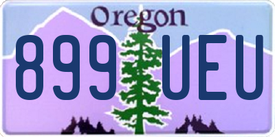 OR license plate 899UEU