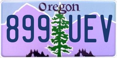 OR license plate 899UEV