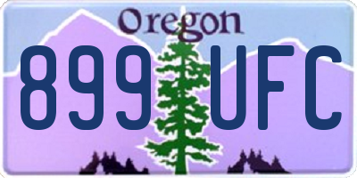 OR license plate 899UFC