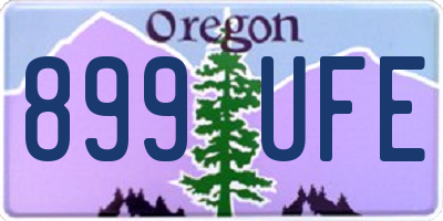 OR license plate 899UFE
