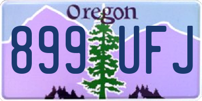 OR license plate 899UFJ
