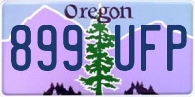OR license plate 899UFP