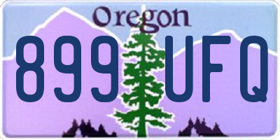 OR license plate 899UFQ