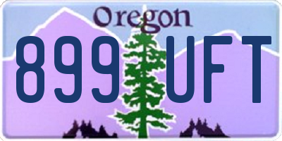 OR license plate 899UFT