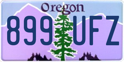 OR license plate 899UFZ
