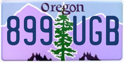 OR license plate 899UGB