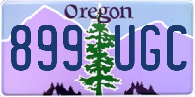 OR license plate 899UGC