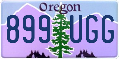 OR license plate 899UGG