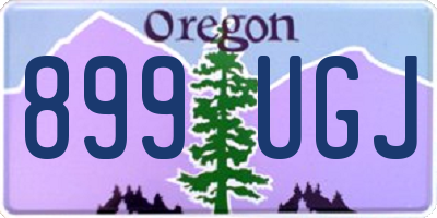 OR license plate 899UGJ