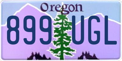 OR license plate 899UGL