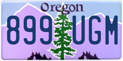 OR license plate 899UGM